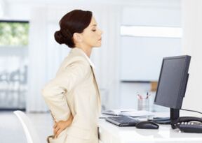 osteohondroza donjeg dijela leđa tijekom sjedilačkog rada